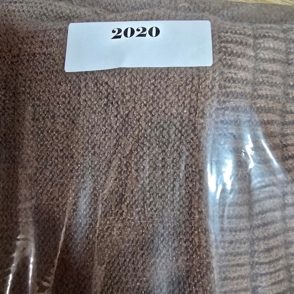 SHEIN Womens Brown‎ Knit Wide Leg Pants Diamond Crochet Trim Size M  6 - Picture 9 of 9